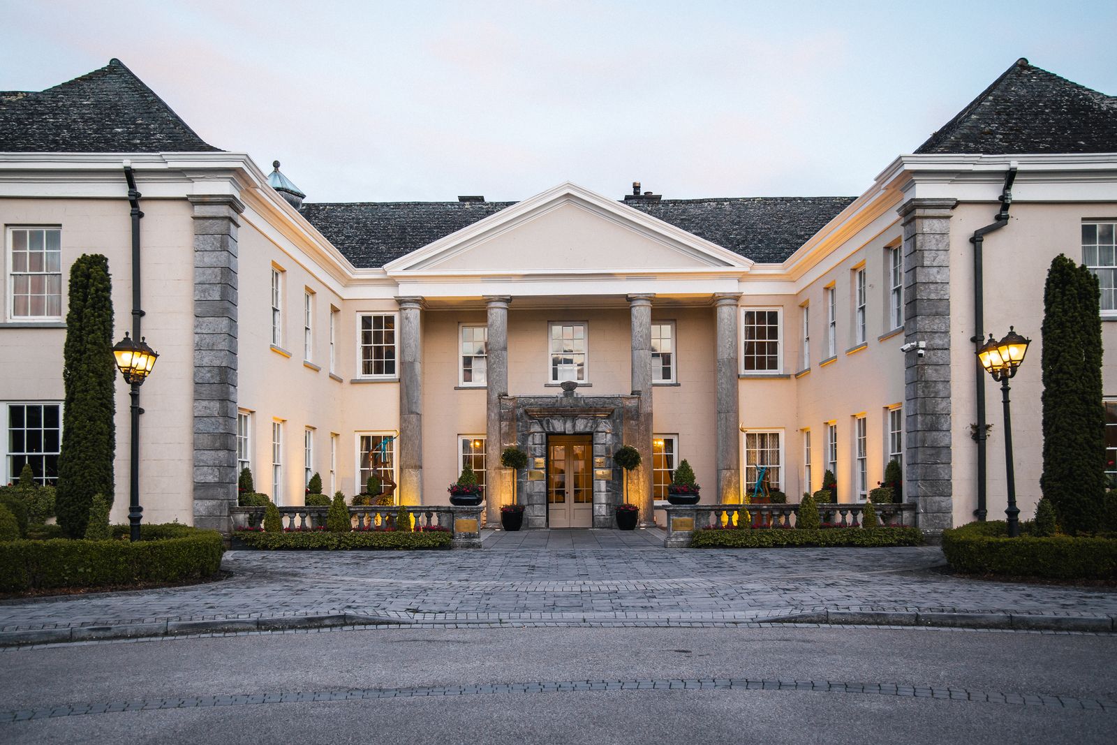 The manor house facade at Castlemartyr Resort