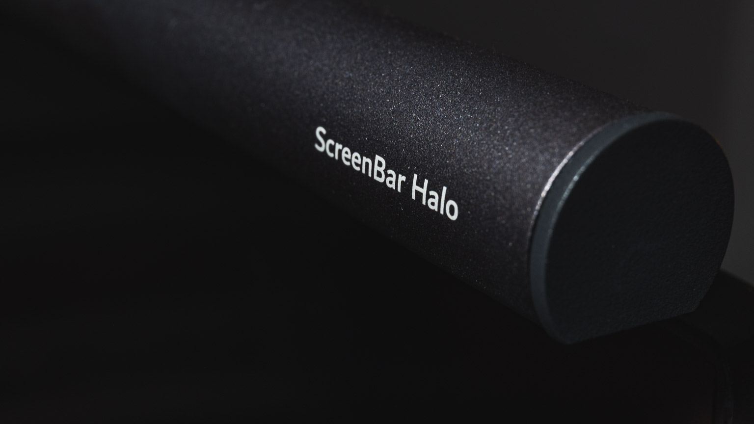 BenQ ScreenBar Halo product detail on a dark background