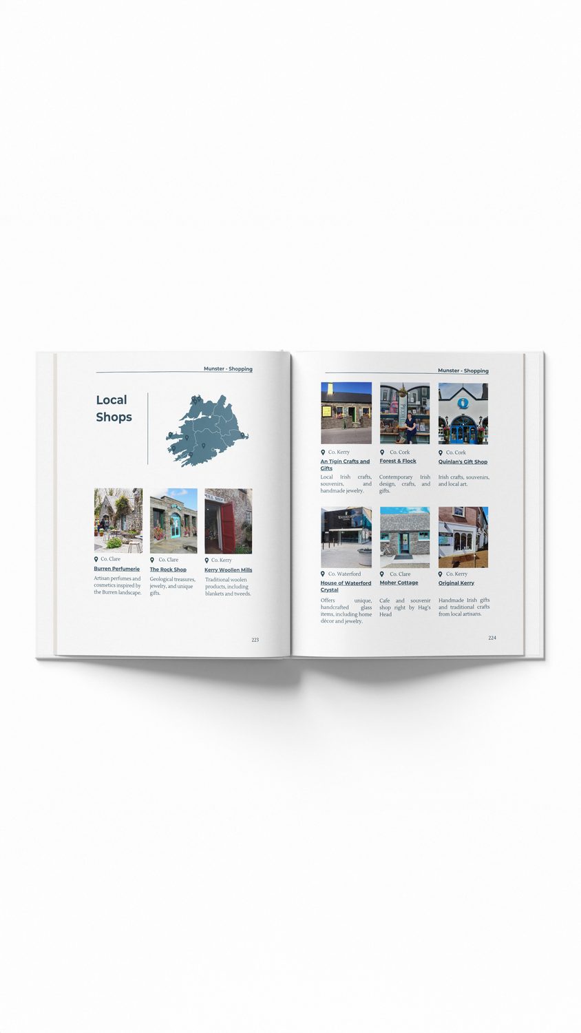 Local shops section of Your Ireland Guide