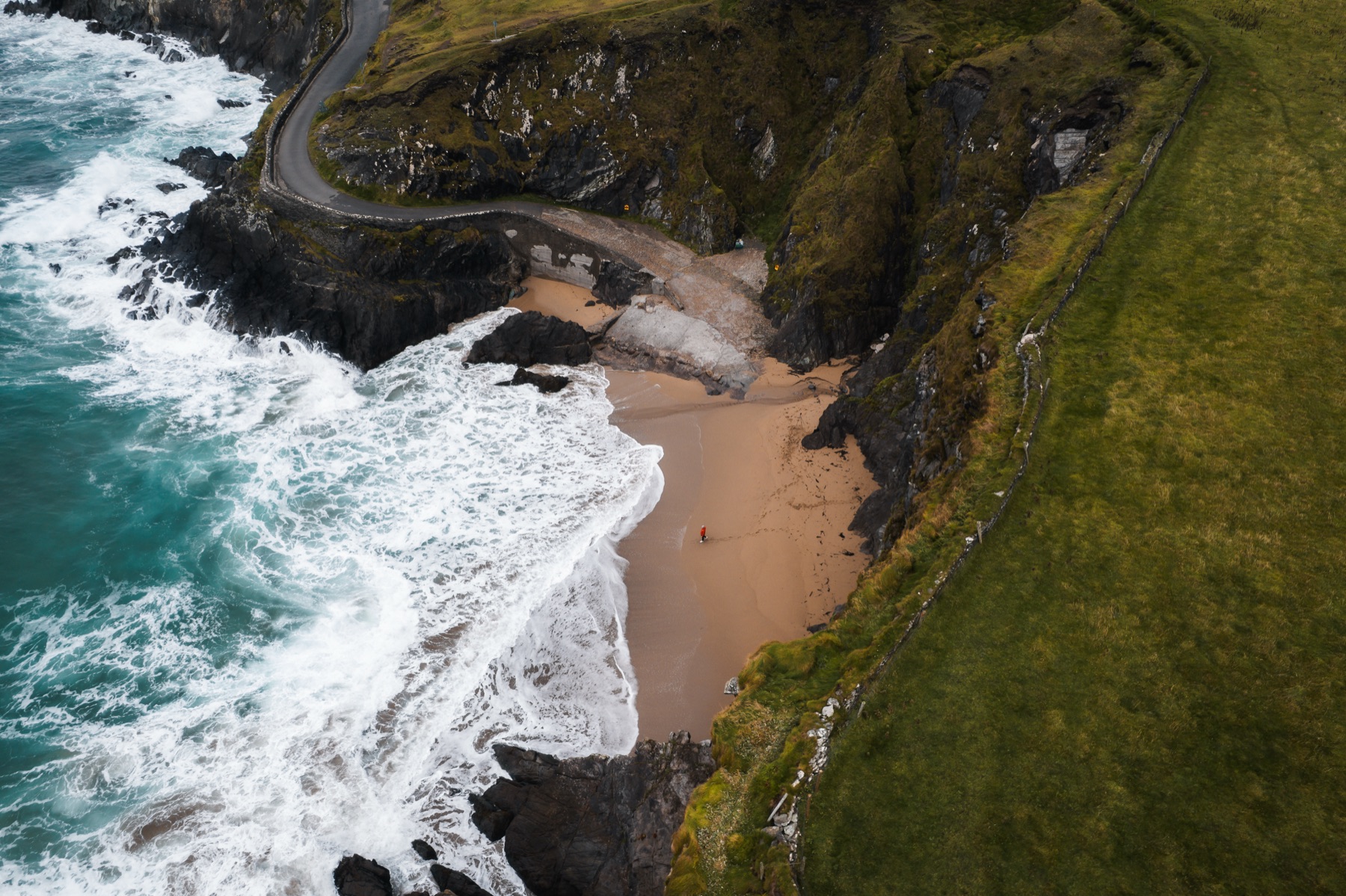 Coumeenoole Beach below the Slea Head Drive on the Dingle Peninsula