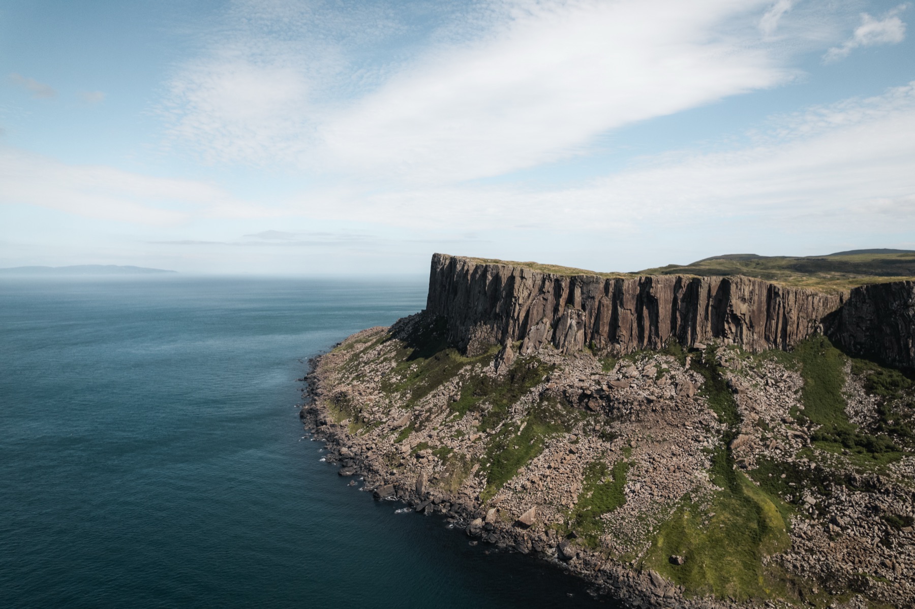 The cliffs of Fair Head on the north Antrim coast
