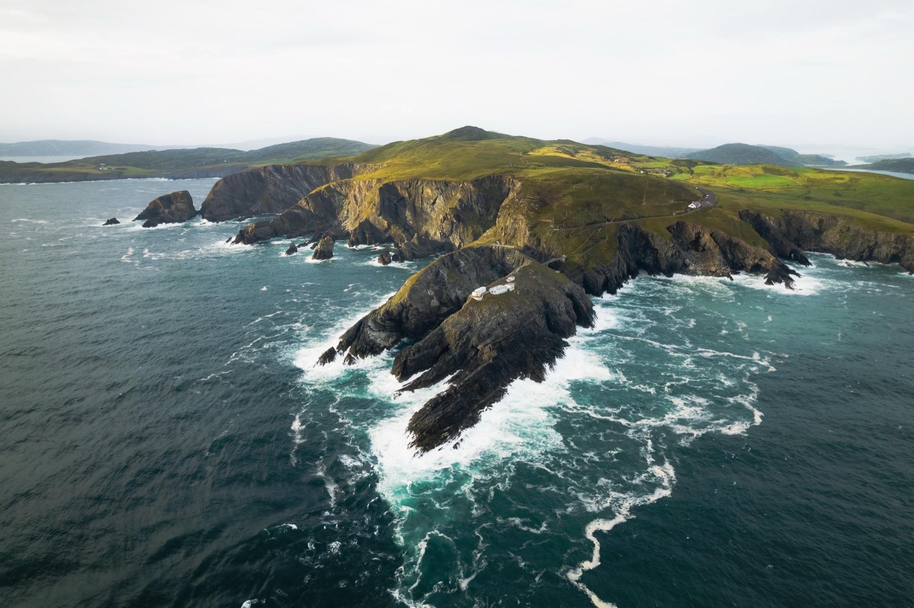 The bridge and cliffs at Mizen Head, the most south westerly point of Ireland